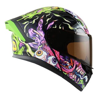 Foto 2 | Casco Roda Force Evo Negro Monster Mash Abatible Mica Humo Svs