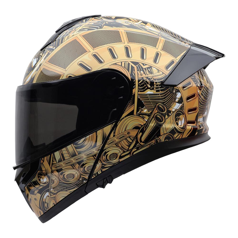 Foto 1 | Casco Roda Force Oro Engine Abatible Mica Humo Svs