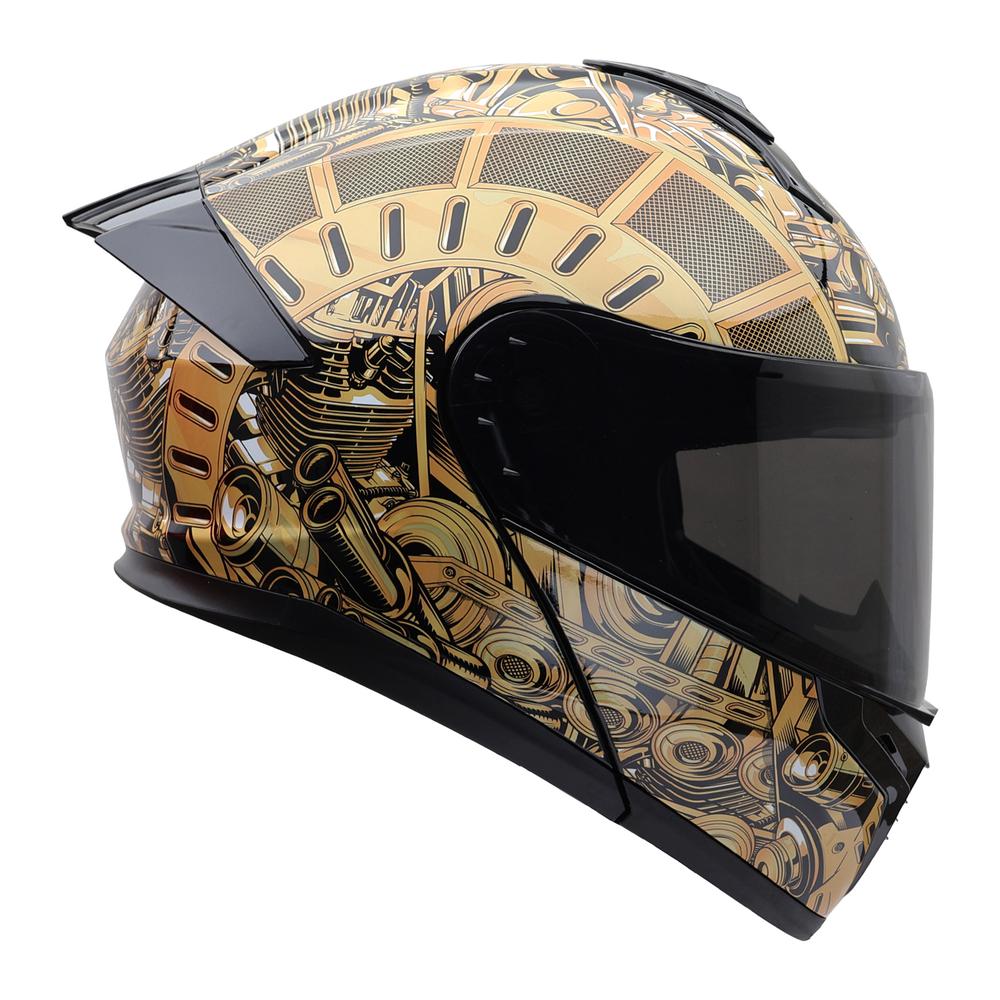 Foto 2 | Casco Roda Force Oro Engine Abatible Mica Humo Svs