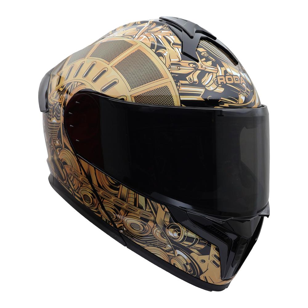 Foto 3 | Casco Roda Force Oro Engine Abatible Mica Humo Svs