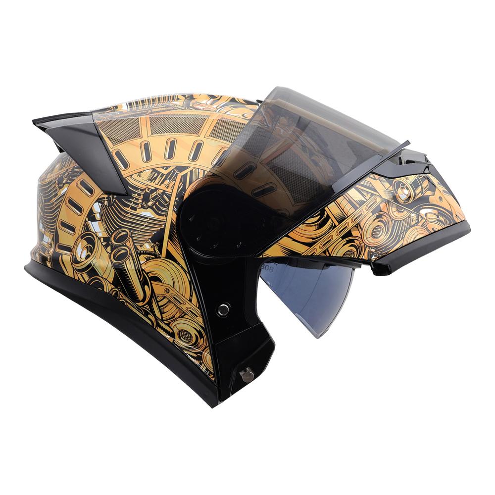 Foto 6 | Casco Roda Force Oro Engine Abatible Mica Humo Svs