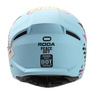 Foto 5 | Casco Roda Booster Azul Mate Peace Out Mica Humo Abatible Svs