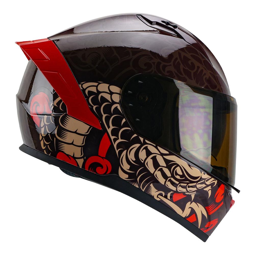 Foto 1 | Casco Roda Drift Rojo Mamba S Cerrado Mica Humo Svs