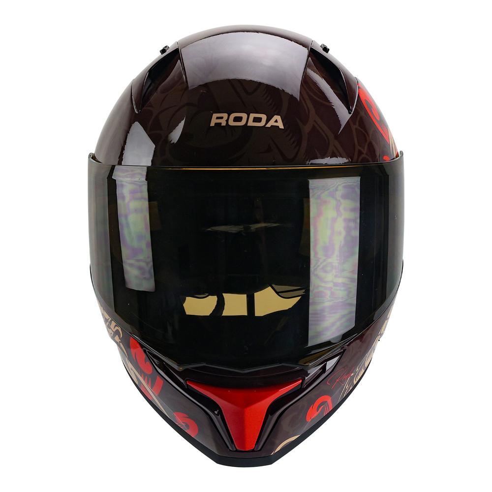 Foto 3 | Casco Roda Drift Rojo Mamba S Cerrado Mica Humo Svs