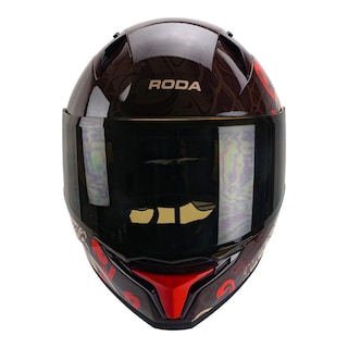 Foto 3 | Casco Roda Drift Rojo Mamba S Cerrado Mica Humo Svs