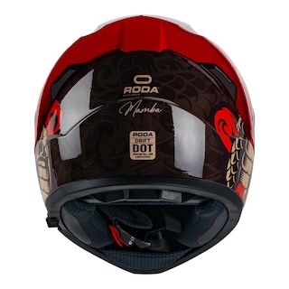 Foto 4 | Casco Roda Drift Rojo Mamba S Cerrado Mica Humo Svs