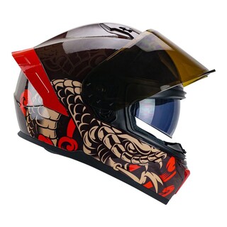 Foto 5 | Casco Roda Drift Rojo Mamba S Cerrado Mica Humo Svs