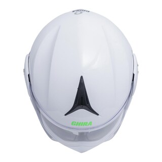 Foto 5 | Casco Ghira Gh1000 Blanco Logo Verde Abatible Svs