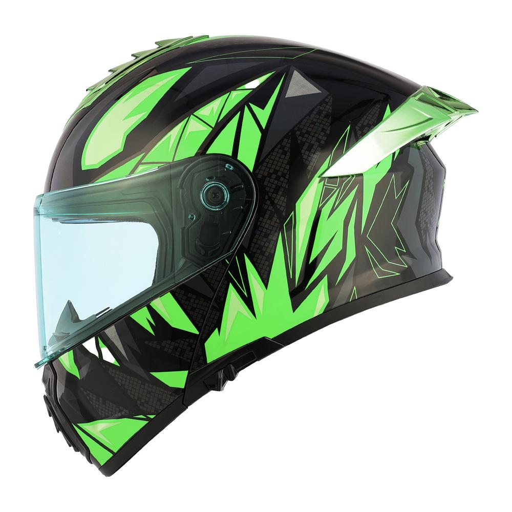 Foto 2 pulgar | Casco Roda Pilot Verde Grrrowl Mica Verde Abatible Svs