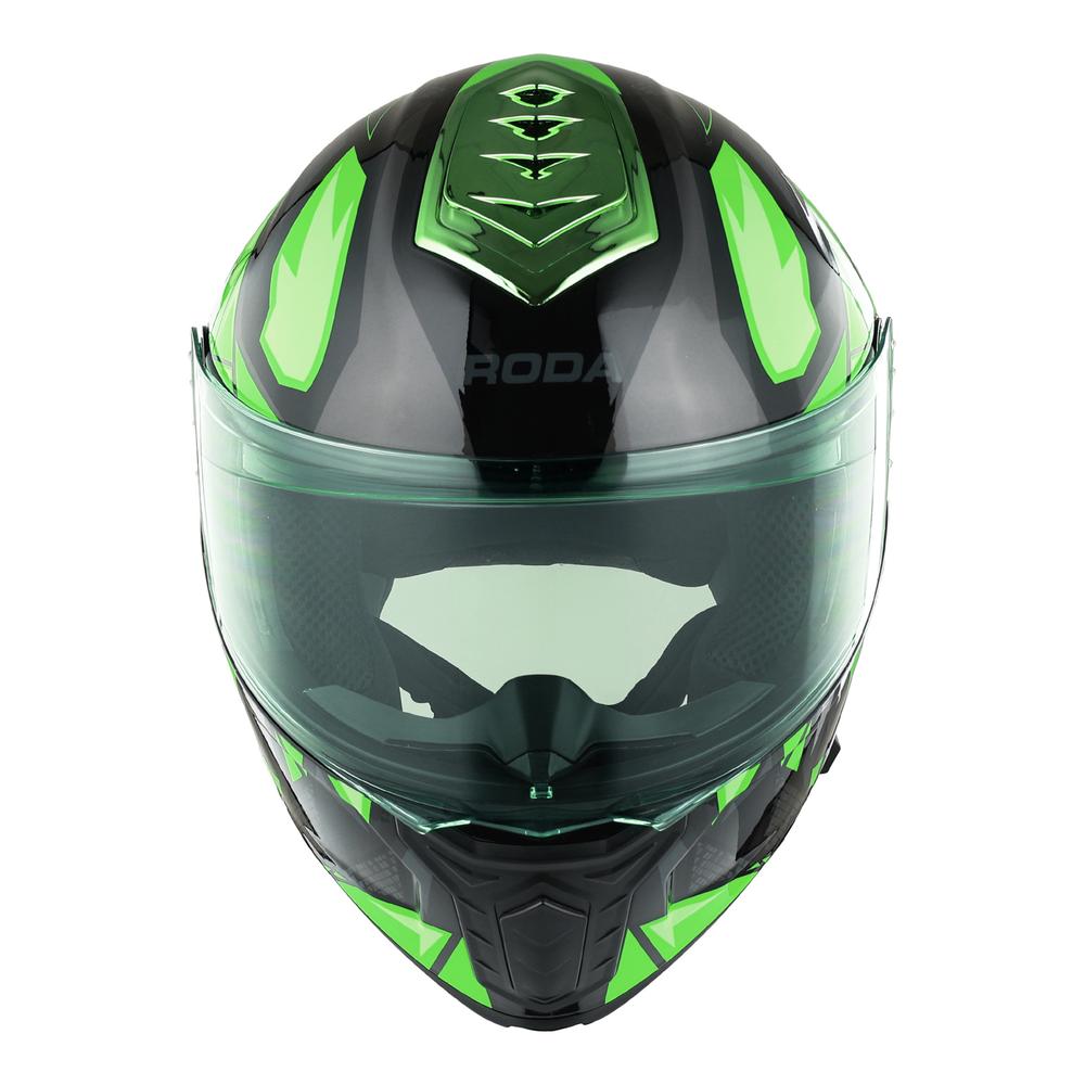 Foto 5 pulgar | Casco Roda Pilot Verde Grrrowl Mica Verde Abatible Svs
