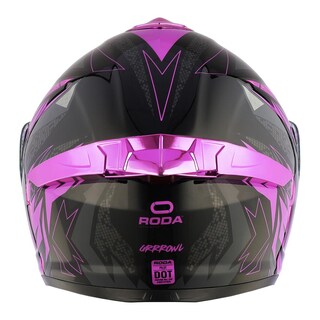 Foto 5 | Casco Roda Pilot Rosa Grrrowl Mica Rosa Abatible Svs