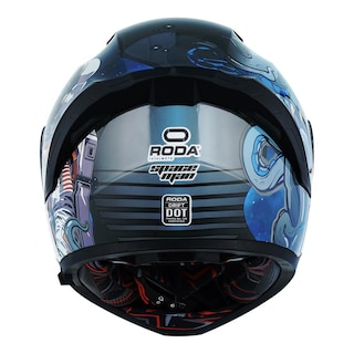 Foto 5 | Casco Roda Drift Negro Space Man Cerrado Mica Humo Svs