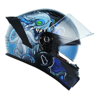 Foto 6 | Casco Roda Drift Negro Space Man Cerrado Mica Humo Svs