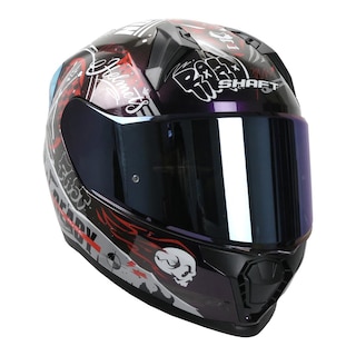Foto 3 | Casco Shaft Sh560 Rojo Camaleon Motion Cerrado Mica Iridium Azul