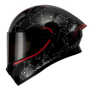 Foto 1 | Casco Roda Course Negro Rojo Cosmos Evo Mica Humo Cerrado Svs