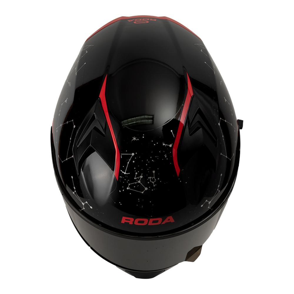 Foto 4 | Casco Roda Course Negro Rojo Cosmos Evo Mica Humo Cerrado Svs