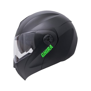 Foto 1 | Casco Ghira Gh1000 Negro Mate Logo Verde Abatible Svs