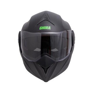 Foto 3 | Casco Ghira Gh1000 Negro Mate Logo Verde Abatible Svs