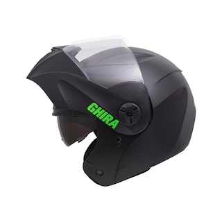 Foto 5 | Casco Ghira Gh1000 Negro Mate Logo Verde Abatible Svs