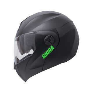 Foto 1 | Casco Ghira Gh1000 Negro Mate Logo Verde Abatible Svs