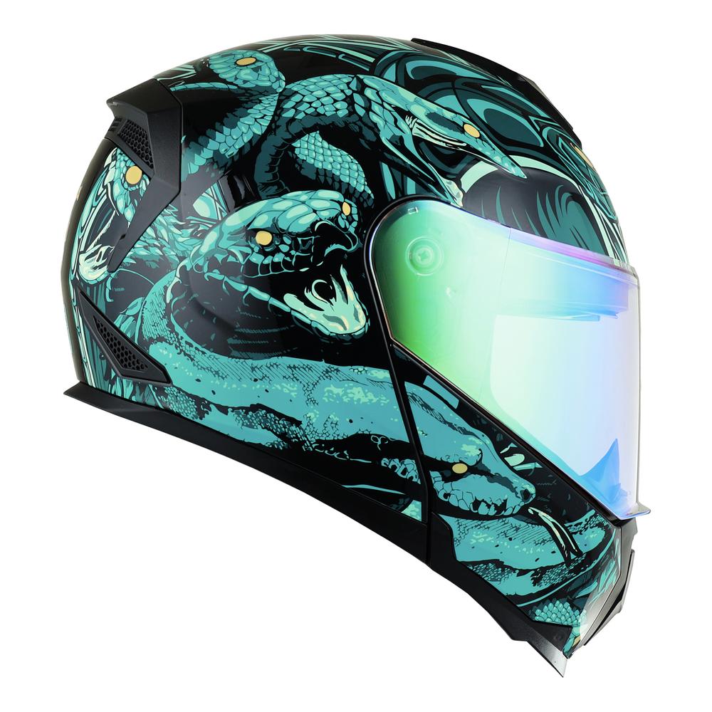 Foto 3 pulgar | Casco Roda Revenge Pro Vd Serpent King Aba M.vd Trnsl Svs
