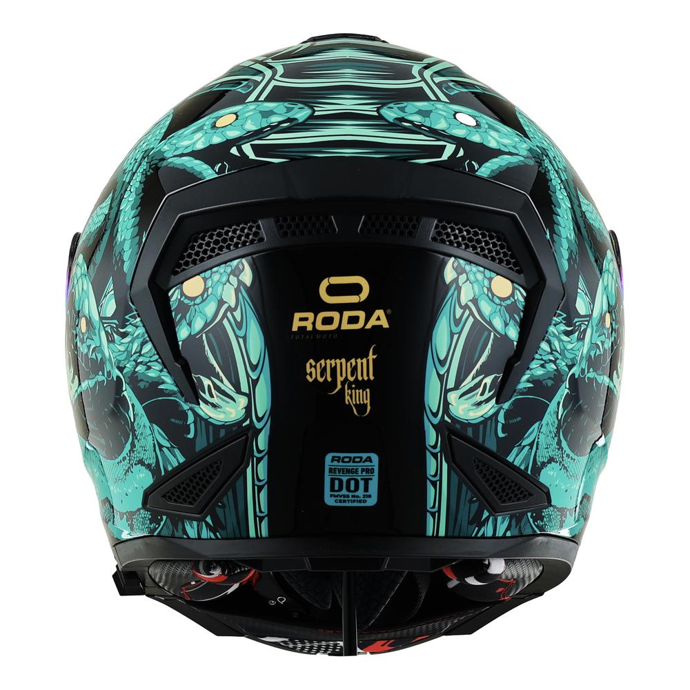 Foto 6 pulgar | Casco Roda Revenge Pro Vd Serpent King Aba M.vd Trnsl Svs