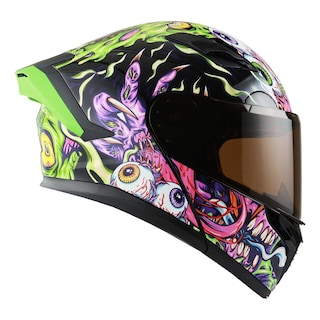 Foto 2 | Casco Roda Force Evo Negro Monster Mash Abatible Mica Humo Svs