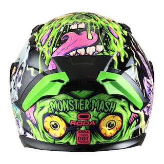 Foto 5 | Casco Roda Force Evo Negro Monster Mash Abatible Mica Humo Svs
