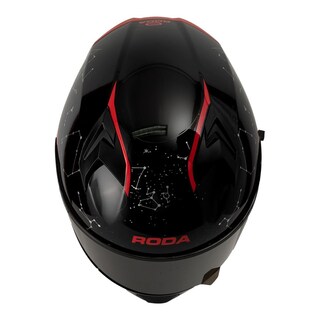 Foto 4 | Casco Roda Course Negro Rojo Cosmos Evo Mica Humo Cerrado Svs