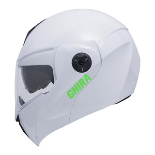 Foto 1 | Casco Ghira Gh1000 Blanco Logo Verde Abatible Svs