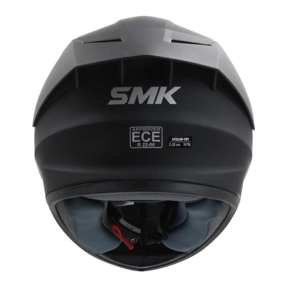 Foto 6 pulgar | Casco Smk Stellar Sport Negro Mate Gl200 Cerrado
