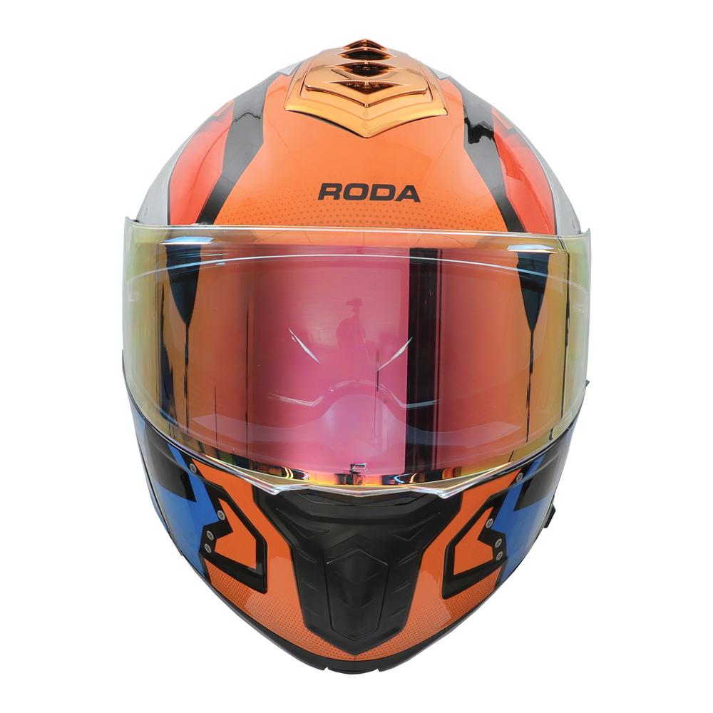 Foto 4 | Casco Roda Pilot Az/nja Gun Mica Naranja L Abatible Svs