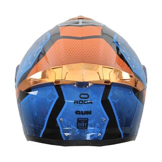 Foto 5 | Casco Roda Pilot Az/nja Gun Mica Naranja L Abatible Svs