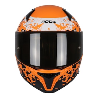 Foto 2 | Casco Roda Drift Naranja Mate Fractal Rise L Cerrado Mica Humo Svs