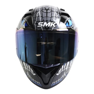 Foto 4 | Casco Smk Stellar Sport Negro Azul Taotei Gl265 Mica Azul L Cerrado