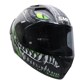 Foto 3 | Casco Smk Stellar Sport Negro Verde Mate Taotei Gl268 Mica Humo L Cerrado