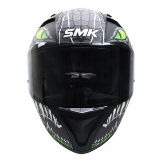 Foto 4 | Casco Smk Stellar Sport Negro Verde Mate Taotei Gl268 Mica Humo L Cerrado