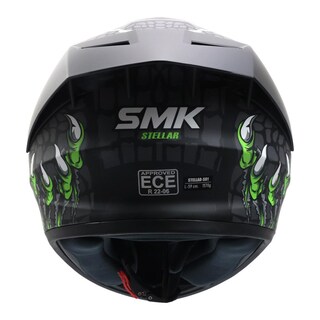 Foto 5 | Casco Smk Stellar Sport Negro Verde Mate Taotei Gl268 Mica Humo L Cerrado
