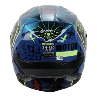 Foto 5 | Casco Shaft Sh560 Amarillo Camaleon Motion L Cerrado Mica Iridium Azul