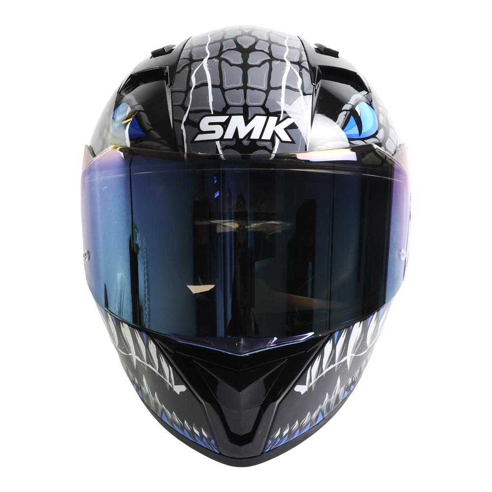 Foto 4 | Casco Smk Stellar Sport Negro Azul Taotei Gl265 Mica Azul L Cerrado
