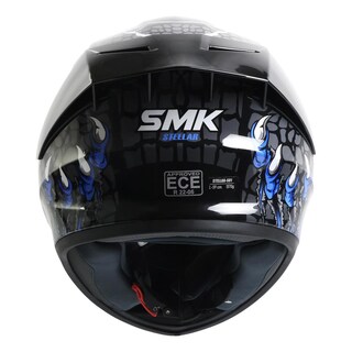 Foto 5 | Casco Smk Stellar Sport Negro Azul Taotei Gl265 Mica Azul L Cerrado