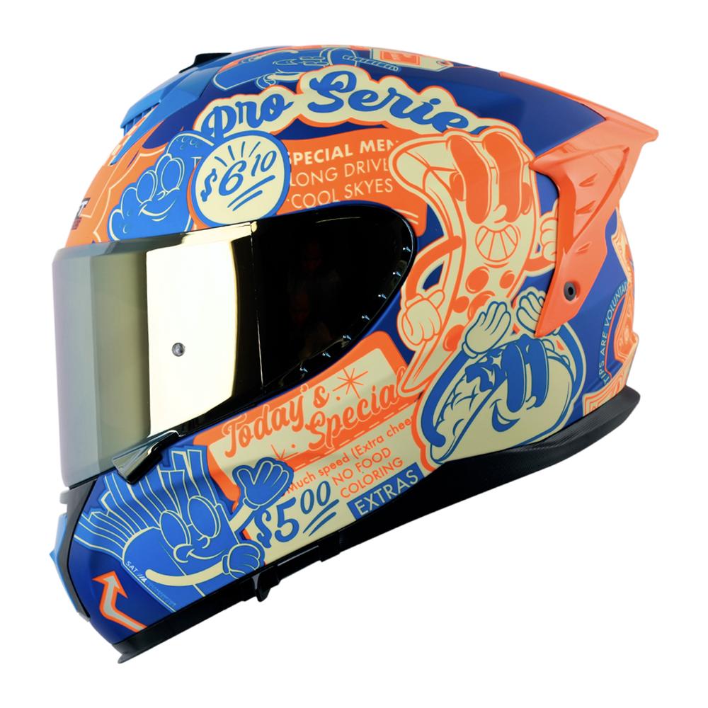 Foto 2 pulgar | Casco Shaft Pro Shpro-610dv Evo Az Mt Fast Food M.nj Cerr