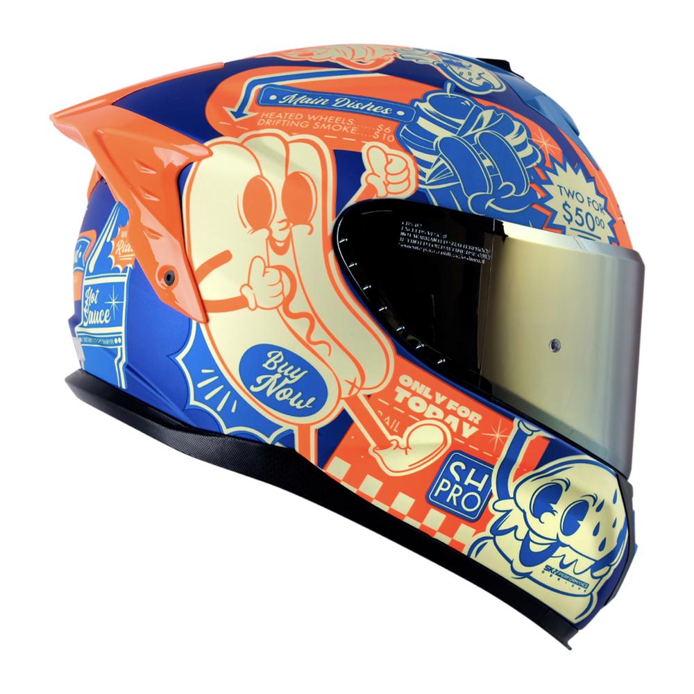 Foto 3 pulgar | Casco Shaft Pro Shpro-610dv Evo Az Mt Fast Food M.nj Cerr