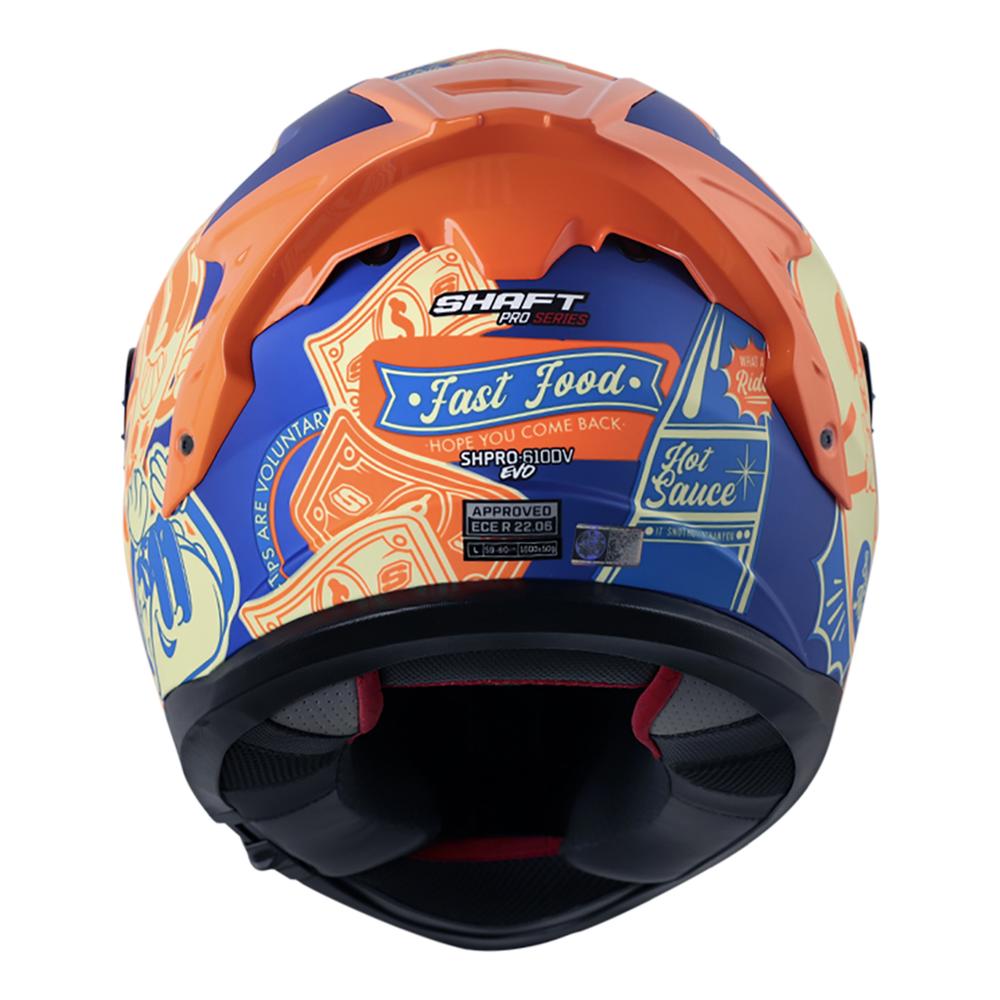 Foto 5 pulgar | Casco Shaft Pro Shpro-610dv Evo Az Mt Fast Food M.nj Cerr