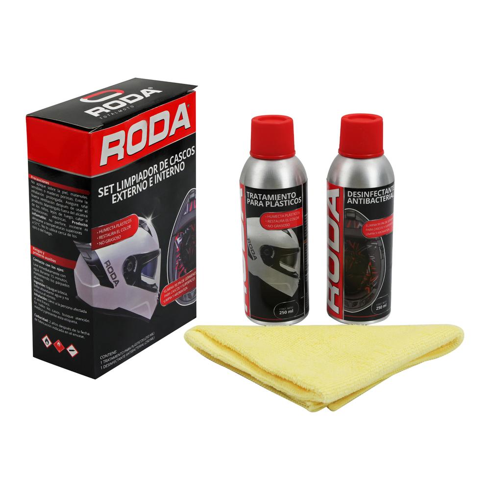 Set Limpiador De Cascos Externo E Interno 250ml Roda $467