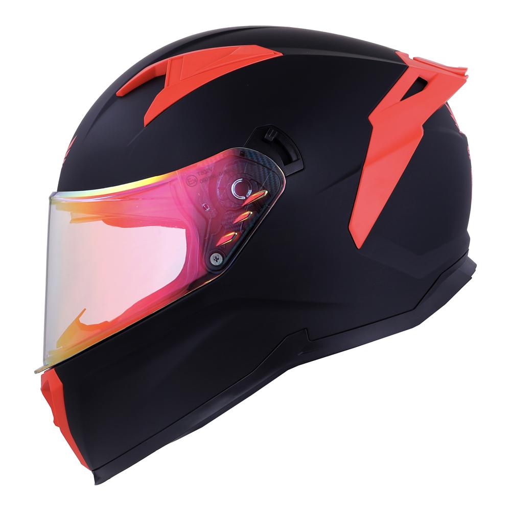 Foto 2 pulgar | Casco Bkr Hawk Negro para Motociclista
