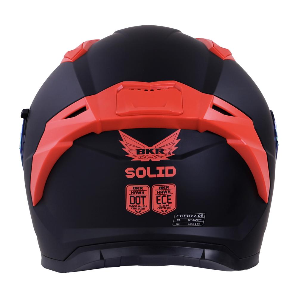 Foto 6 pulgar | Casco Bkr Hawk Negro para Motociclista