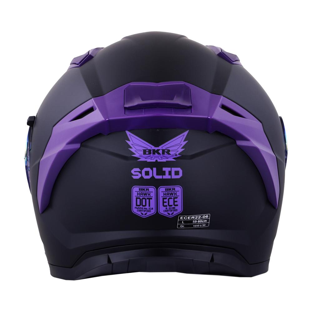 Foto 6 pulgar | Casco Bkr Hawk Negro para Motociclista
