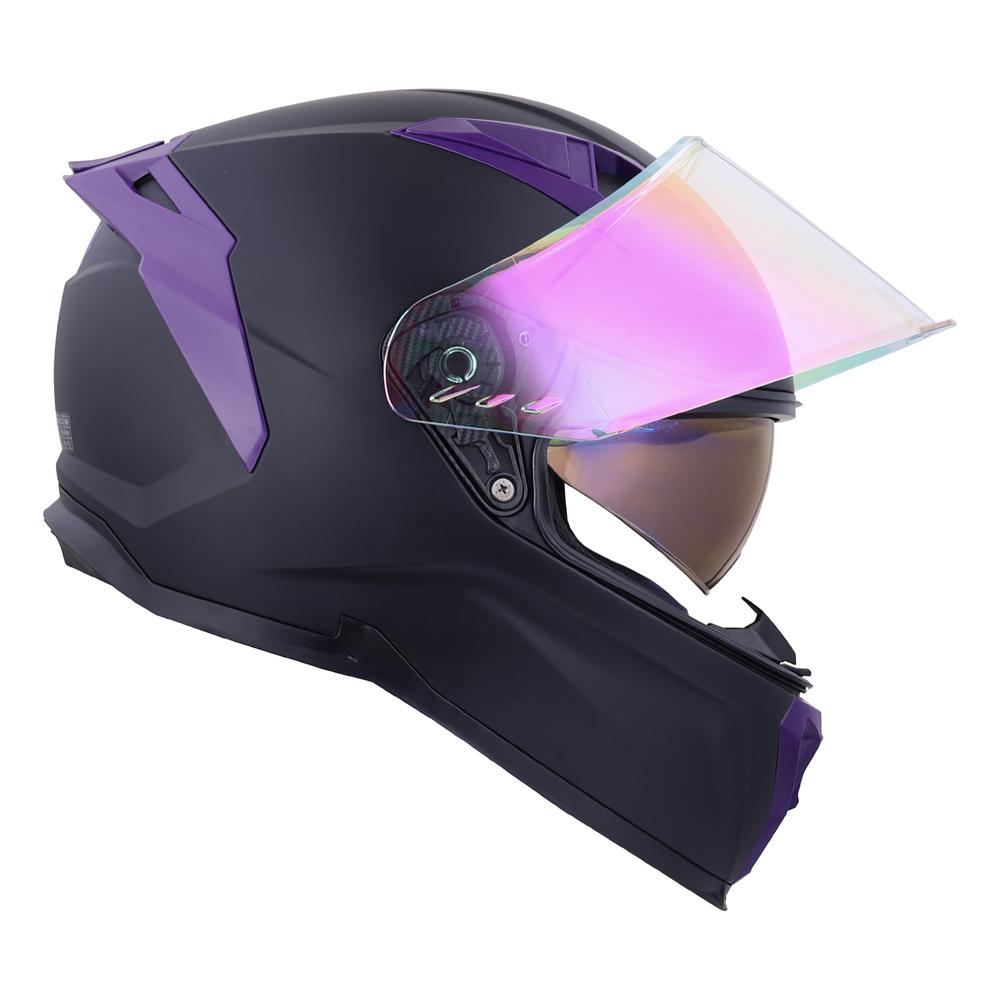 Foto 7 pulgar | Casco Bkr Hawk Negro para Motociclista