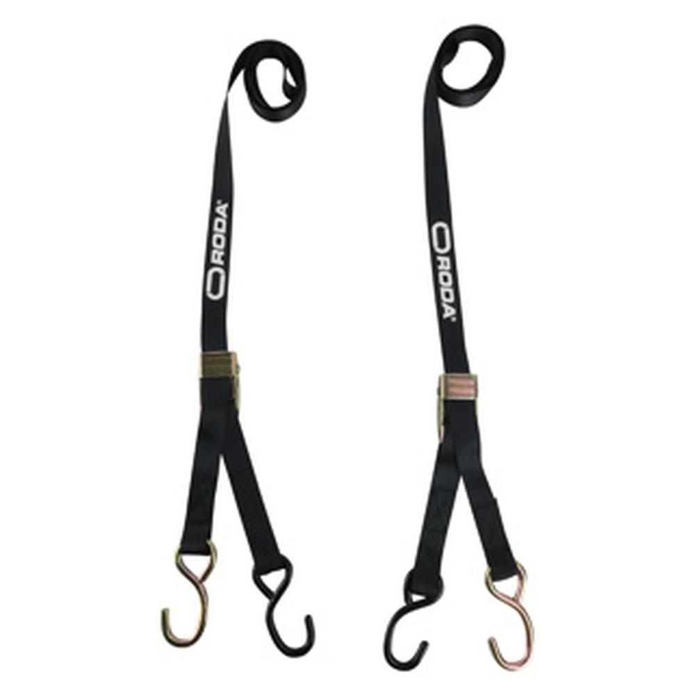 Sujeta Motos Roda Set Tie Downs Negro 1.42 M